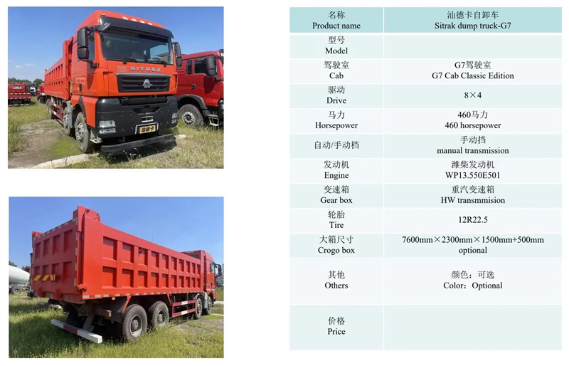 Sinotruck SITRAK-G7 dump truck